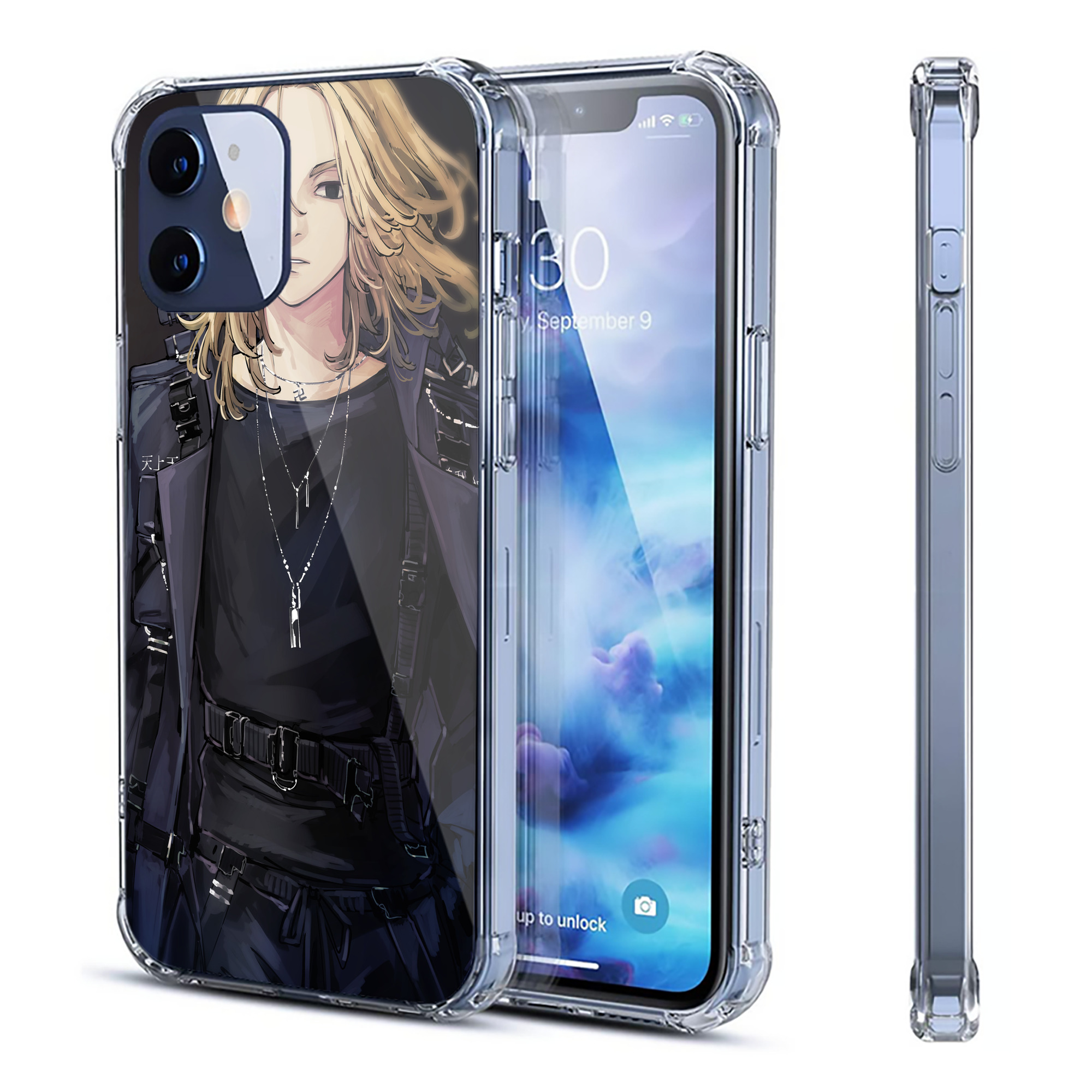 （画像用） 東京リベンジャーズ Tokyo Revengers 【iPhone 12シリーズ対応】透明スマホケース（クリアソフトケース）